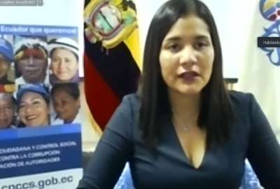 Sof&iacute;a Almeida, durante la conferencia de prensa