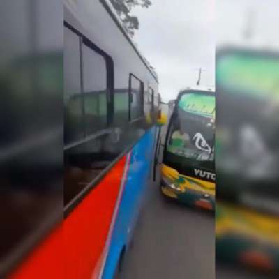 Dos buses interprovinciales &ldquo;compitieron&rdquo; a alta velocidad en los R&iacute;os