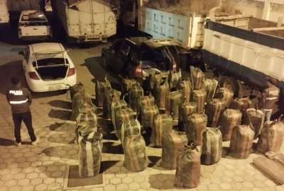 La Polic&iacute;a present&oacute; la mercader&iacute;a decomisada.