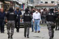 Grupo de Intervenci&oacute;n y Rescate analiz&oacute; los explosivos detonados en Guayaquil.