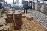 Polic&iacute;a Nacional decomis&oacute; m&aacute;s de cuatro toneladas de droga en Guayaquil