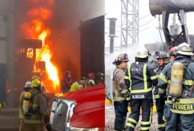 Incendio en subestaci&oacute;n el&eacute;ctrica en Guayaquil