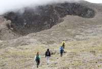El cráter del volcán Guagua Pichincha está prohibido para turistas por la actividad del lugar.