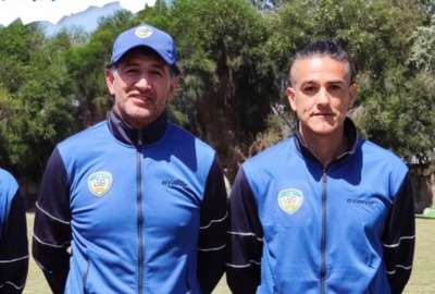 Patricio Urrutia fue presentado junto a Norberto Araujo. 
