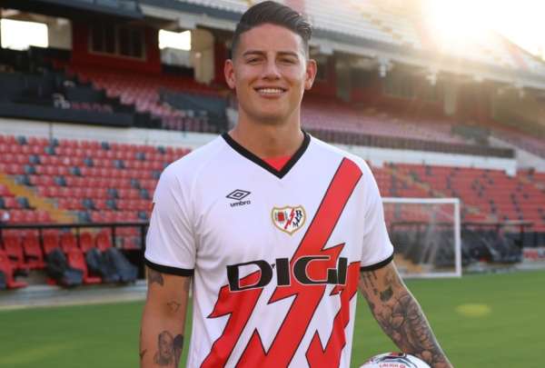 James Rodr&iacute;guez militar&aacute; durante una temporada en el Rayo Vallecano.