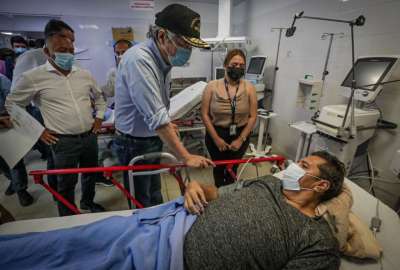 Presidente Guillermo Lasso visit&oacute; a los afectados del terremoto en Machala