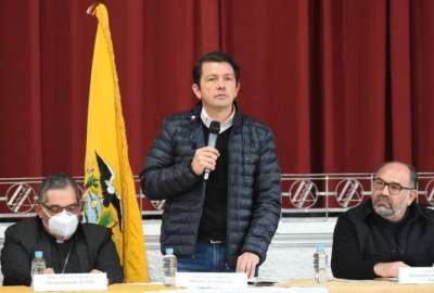 Francisco Jim&eacute;nez (centro), ministro de Gobierno, volver&aacute; a encabezar los di&aacute;logos con los movimientos ind&iacute;genas. 