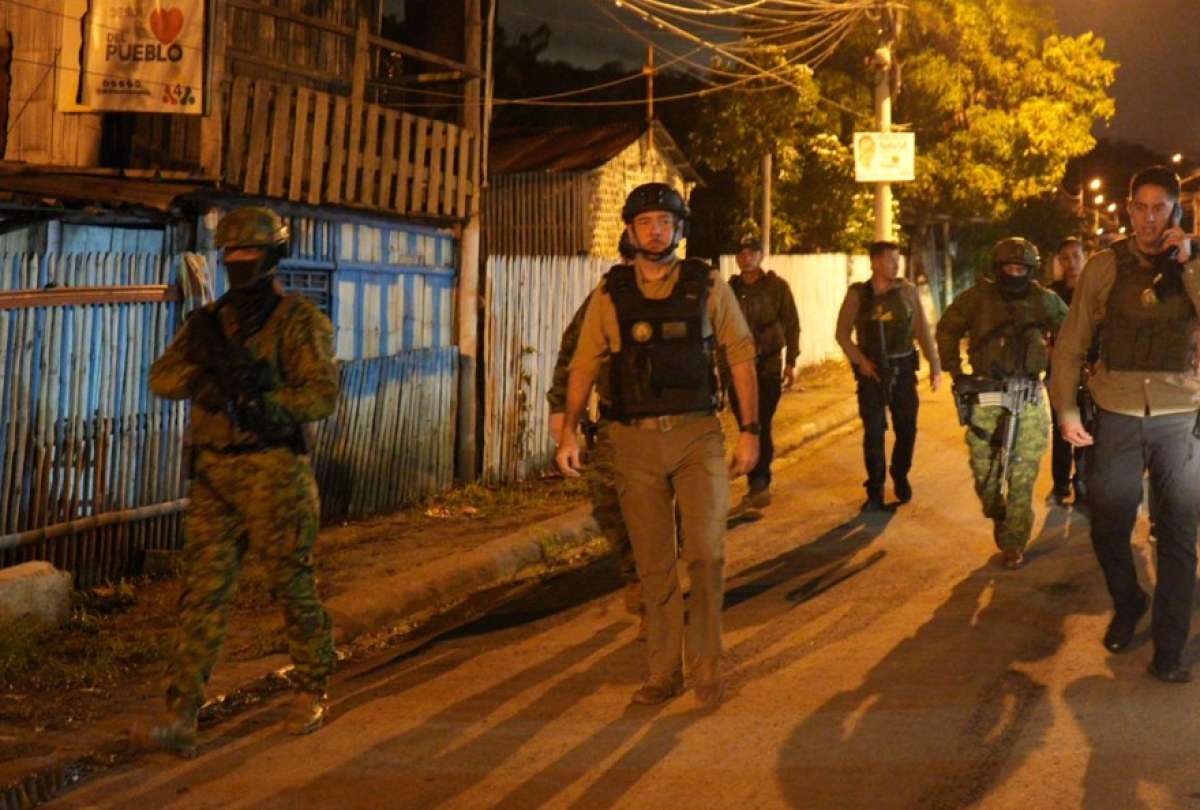 Tres barrios, considerados de alta peligrosidad en Manabí, fueron intervenidos por personal de las Fuerzas Armadas. 
