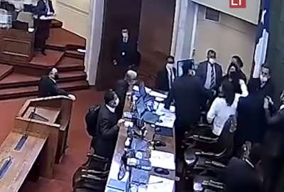 Diputado chileno golpe&oacute; al Vicepresidente de la C&aacute;mara