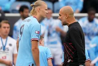 Pep Guardiola desat&oacute; su ira contra Haaland en el partido contra el Leeds United
