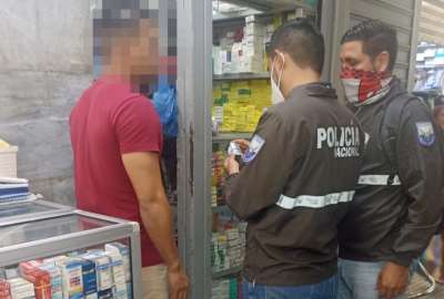 La Polic&iacute;a Nacional incaut&oacute; siete ampollas de fentanilo en la Bah&iacute;a de Guayaquil.