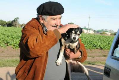Manuela, la perrita de tres patas de José Mujica, falleció en 2018, a sus 22 años.