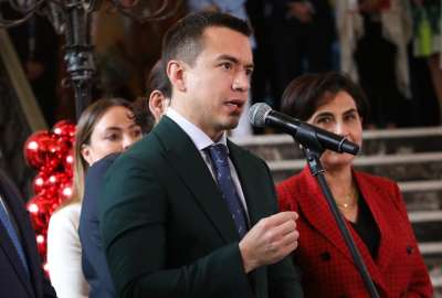 El presidente Daniel Noboa se dirigi&oacute; al pa&iacute;s en una cadena.