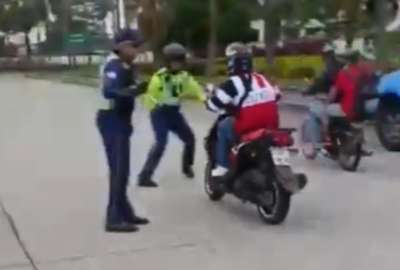 El motociclista intentaba escaparse de un punto de control de la ATM.