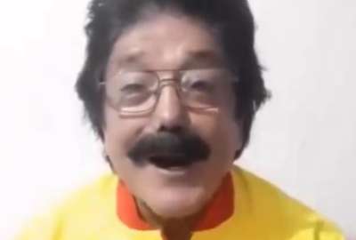 El actor Eduardo Mosquera festej&oacute; con el triunfo oriental en el estadio Monumental. 