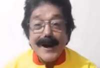 El actor Eduardo Mosquera festejó con el triunfo oriental en el estadio Monumental.