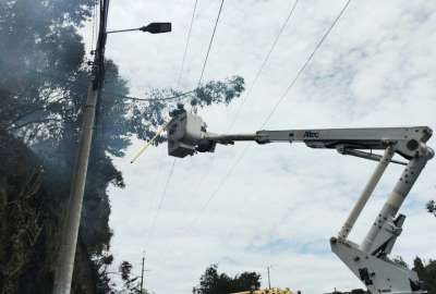 Sectores del norte no tuvieron servicio de energ&iacute;a el&eacute;ctrica hoy. 