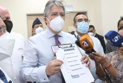 Presidente Guillermo Lasso constat&oacute; mejoras en el Hospital Monte Sina&iacute;