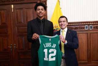 Daniel Noboa recibe a RJ Luis Jr., nueva estrella de la NBA con ra&iacute;ces ecuatorianas