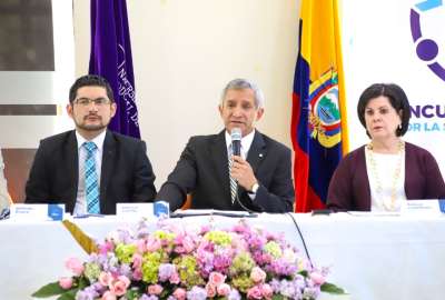 Patricio Carillo, ministro del Interior, particip&oacute; en la reuni&oacute;n con autoridades provinciales y municipales de Ca&ntilde;ar