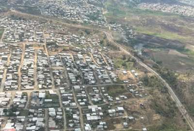 Un sobrevuelo por Nueva Prosperina, en Monte Sina&iacute;, uno de los distritos m&aacute;s violentos de Guayas.