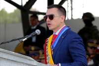 El presidente Daniel Noboa firm&oacute; el Decreto sobre EMCO. 