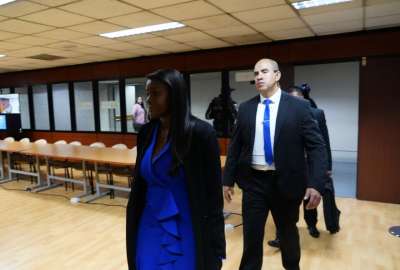 La fiscal Diana Salazar asisti&oacute; a la diligencia.