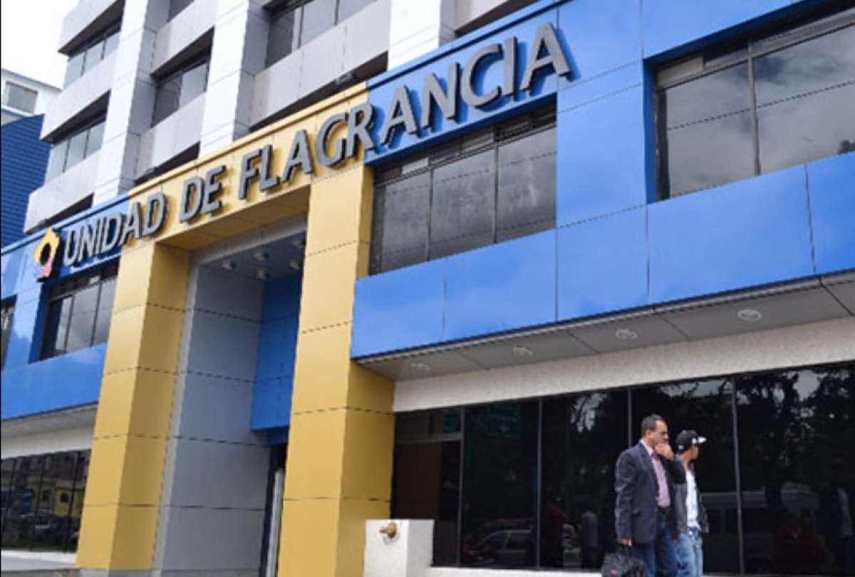 El detenido fue trasladado a Flagrancia tras la detención.