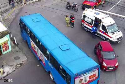 Un hombre fue atropellado en Quito. 