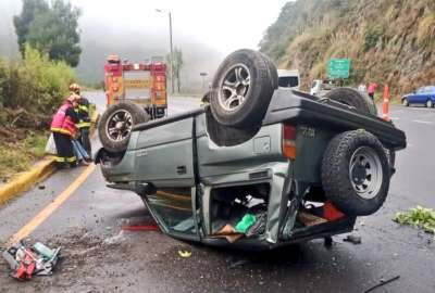 Una persona herida tras accidente de tr&aacute;nsito en Quito