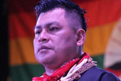 Eduardo Mend&uacute;a, dirigente ind&iacute;gena