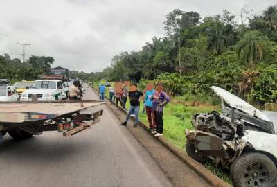 Un veh&iacute;culo todoterreno se involucr&oacute; en un accidente de tr&aacute;nsito en el Coca. 