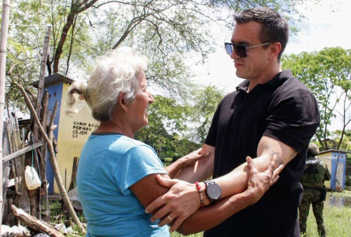 El presidente de la República, Daniel Noboa Azin, estuvo en Daule.
