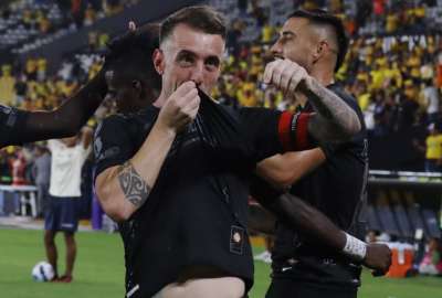 Dami&aacute;n D&iacute;az es el goleador de Barcelona SC en esta temporada