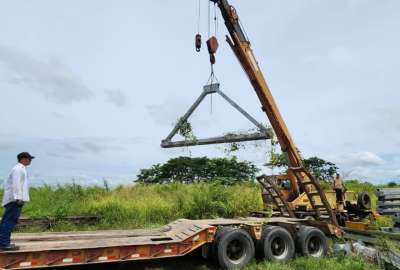 Ante la ca&iacute;da del puente sobre el R&iacute;o Blanco se van a movilizar varias estructuras para la construcci&oacute;n de un puente Delta como medida provisional.