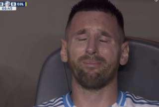 (VIDEO) Messi, destrozado y en llanto, sale lesionado de la final de la Copa Am&eacute;rica