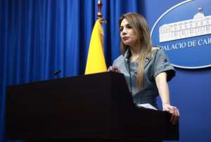 La vocera de Carondelet Carolina Jaramillo habl&oacute; sobre la gira internacional del presidente Daniel Noboa que arrancar&aacute; este 18 de agosto.