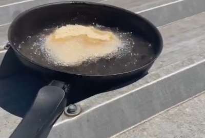 Seg&uacute;n el usuario, el aceite se calent&oacute; solamente con el sol