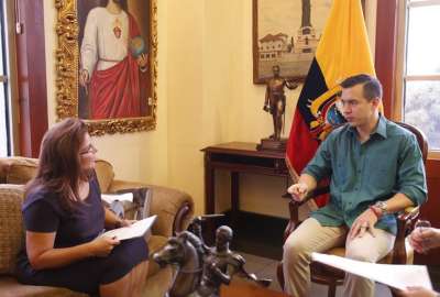 El presidente, Daniel Noboa, cumpli&oacute; la agenda en Guayaquil