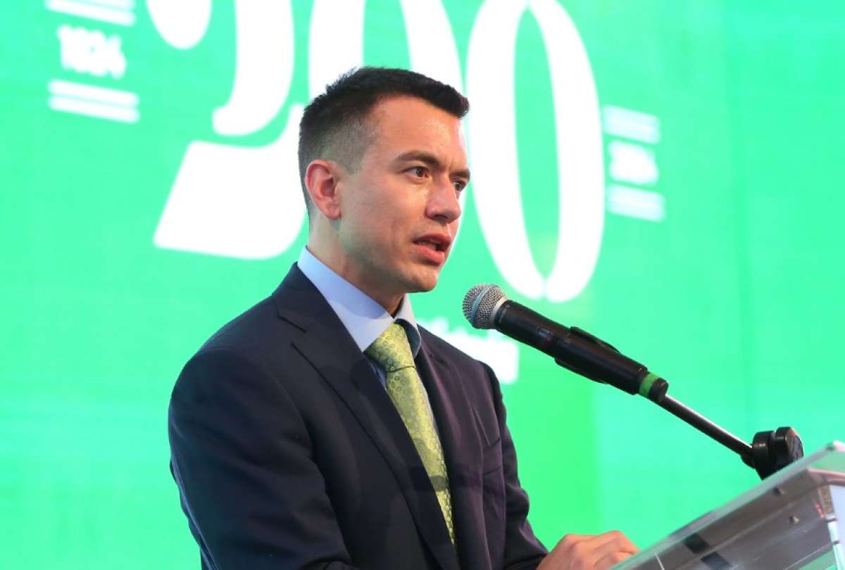 El presidente Daniel Noboa estuvo presente en la sesión solemne por los 200 años de provincialización de Manabí