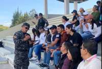 Policía dio charlas de seguridad a líderes barriales de Quito.