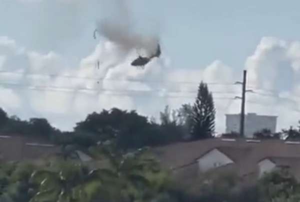 El helic&oacute;ptero fue grabado 