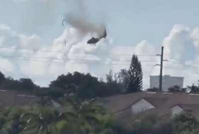 El helic&oacute;ptero fue grabado 