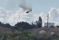 El helicóptero fue grabado