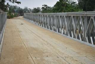 Ministerio de Transporte entrega puente Bailey en cant&oacute;n Chillanes