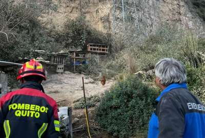 Un deslizamiento se registr&oacute; en el sector de Z&aacute;mbiza.