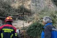 Un deslizamiento se registr&oacute; en el sector de Z&aacute;mbiza.