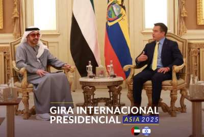 Presidente Noboa se reuni&oacute; con el Ministro de Relaciones Exteriores de Emiratos &Aacute;rabes Unidos
