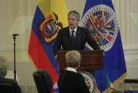 El presidente de Ecuador, Guillermo Lasso, ha tenido varias reuniones en Estados Unidos.