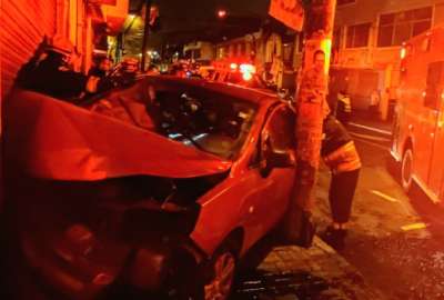 Quito: Un accidente de tr&aacute;nsito se registr&oacute; en el sector de Calder&oacute;n